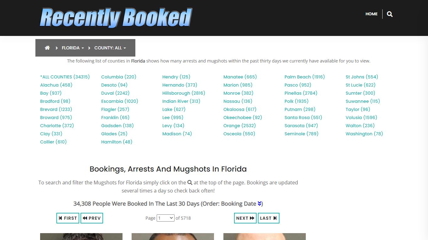 Bookings, Arrests and Mugshots in Santa Rosa County, Florida